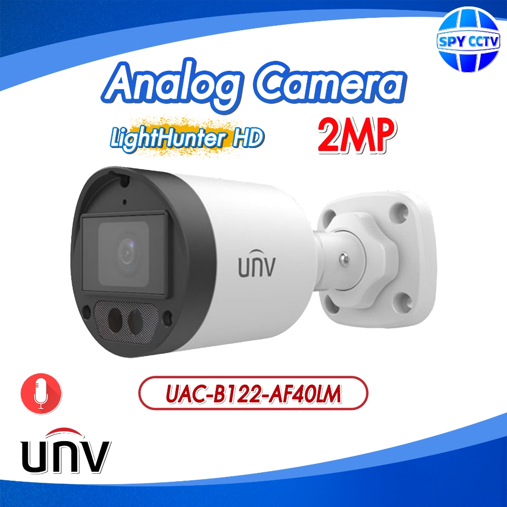 กล้องวงจรปิด UNV ความละเอียด 2MP รุ่น UAC-B122-AF40LM b122 b122af40lm