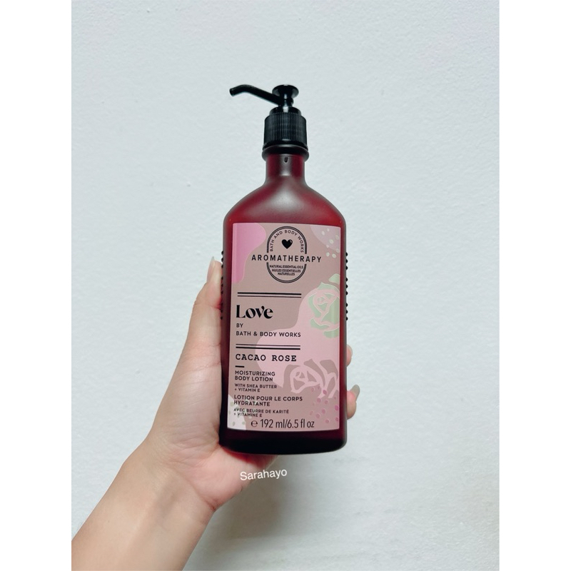 Bath &amp; Body Works Aromatherapy Love Cacao Rose Lotion 192ml. แท้