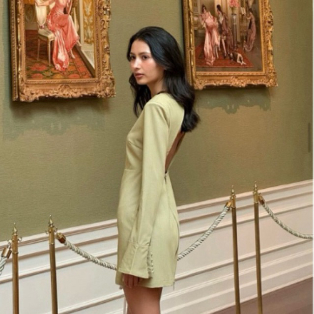 Mila dress ส่งต่อ แบรนด์ TC store bkk ใส่1ครั้ง สาบานได้ ราคาเต็ม990