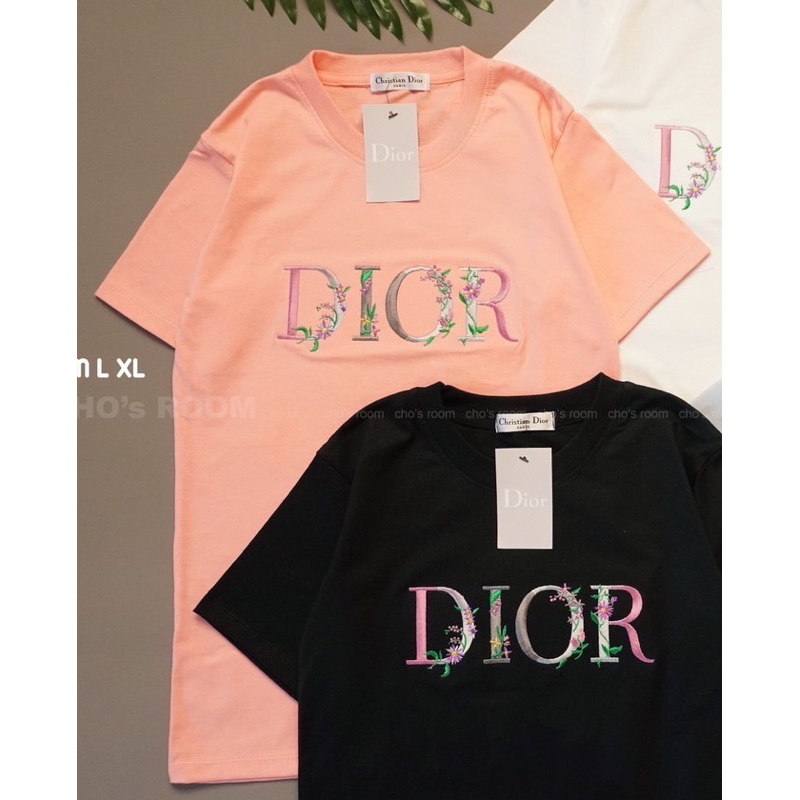 ⭐️มาใหม่พร้อมส่ง⭐️เสื้อยืดงานปักอก แบรนD สีพื้น น่ารักสดใสมีให้เลือก4สี เสื้อทรงตรง คอกลม - รูปที่ 5