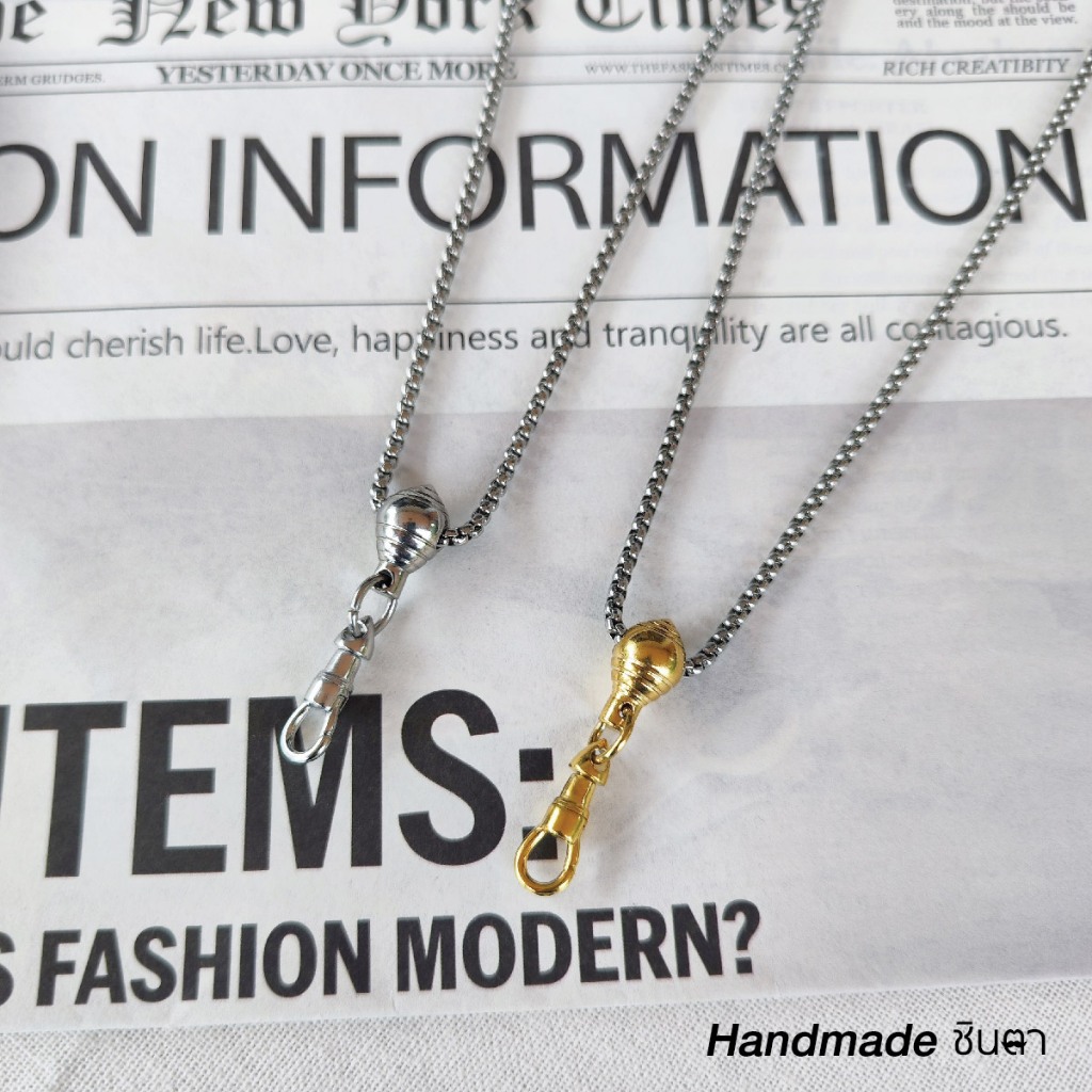 สร้อยสแตนเลสแท้ สร้อยคอแขวนพระ สีทอง สีเงิน งานเลเซอร์ สแตนเลสแท้ Handmade ขุนเงินขุนทอง ใส่อาบนำได้ ไม่ลอกไม่ดำ ชินตา - รูปที่ 5