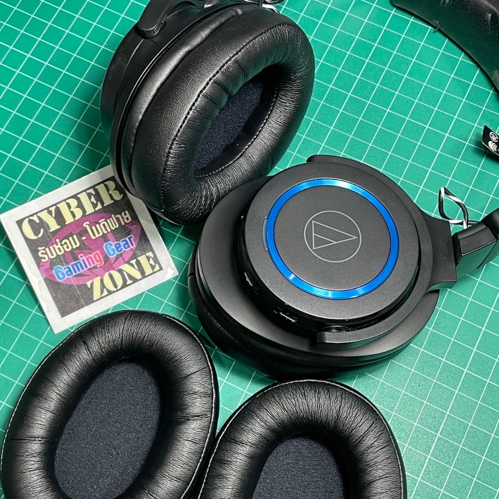 ฟองน้ำครอบหู Audio Technica ATH-M30x M40x M20x M50 M50x MSR7 DSR7BT MSR7NC MSR7SE Ath-PG1 ATH-AVA300