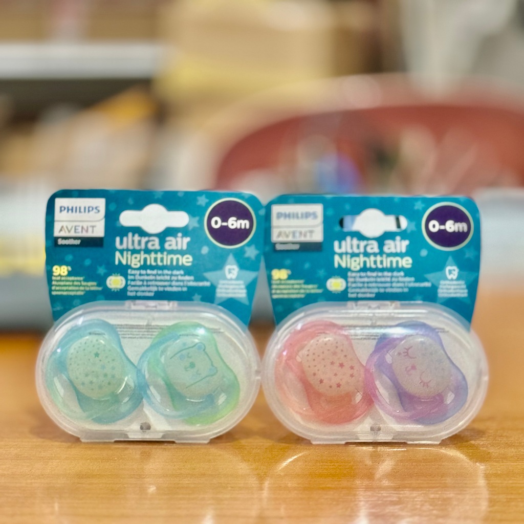 Philip Avent-จุกนมหลอก เรืองแสง รุ่น Ultra Air Night Time แพ็ค 2 ชิ้น