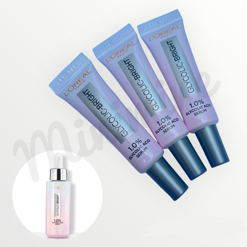 (รุ่นใหม่ MELASYL) L'Oreal Glycolic-Bright Glowing Tester ขนาด 7.5 ml