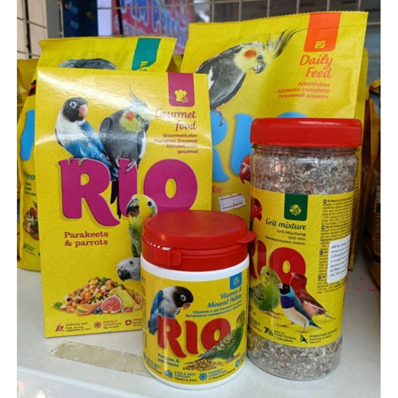 RIO อาหารนก วิตามิน อาหารเสริมสำหรับนกแก้ว นกสวยงามทุกสายพันธุ์