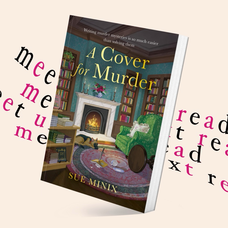 A Cover for Murder by Sue Minix [เล่มต่อ Murder at the Bookstore / Bookstore Murder Series #4] (หนัง