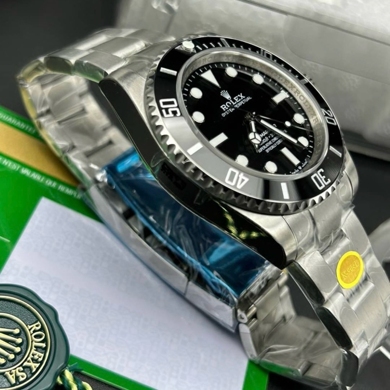 TOP Swiss CC R7สุดจริง‼️1:1✅ นาฬิกาRL Submariner No date 41mm สีดำ เครื่องautomaticแท้ ตรงตามรูป100%