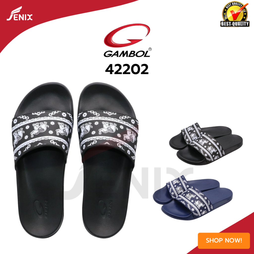 GAMBOL แกมโบล รองเท้าแตะสวมชายหญิง รุ่น GM42197 / GW42197 Size 36-44