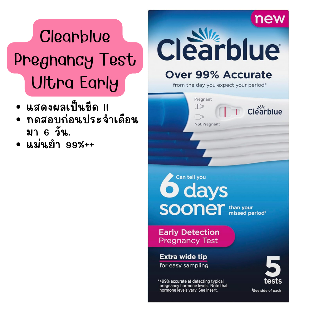 **แบ่งขาย**Clearblue® Early Detection pregnancy test ทดสอบครรภ์ก่อนปจดมา 6 วัน
