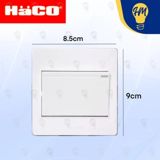 Haco สวิทช์ทางเดียว ติดลอย (ครบชุด) 1 ช่อง 2 ช่อง 3 ช่อง 4 ช่อง 5 ช่อง