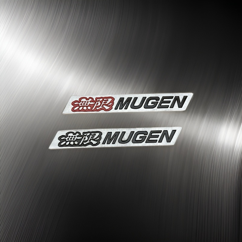 Mugen Emblem เพลทมูเก้น โลโก้ติดกระจังหน้า สปอยเลอร์ มีกาวในตัว