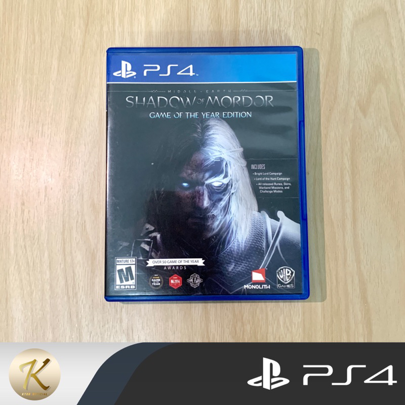 แผ่นเกมส์ PS4 : Shadow of War / Shadow of Mordor  (Middle Earth) โซน3 [มือ2] พร้อมส่ง