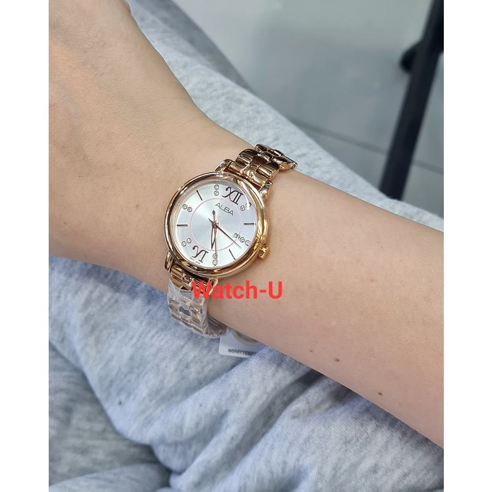 นาฬิกาข้อมือ Alba Pinkgold รุ่น AH7N72X1 AH7N72X AH7N72