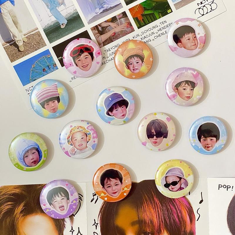 เข็มกลัดวงกลม NCT ขนาด 32 mm.