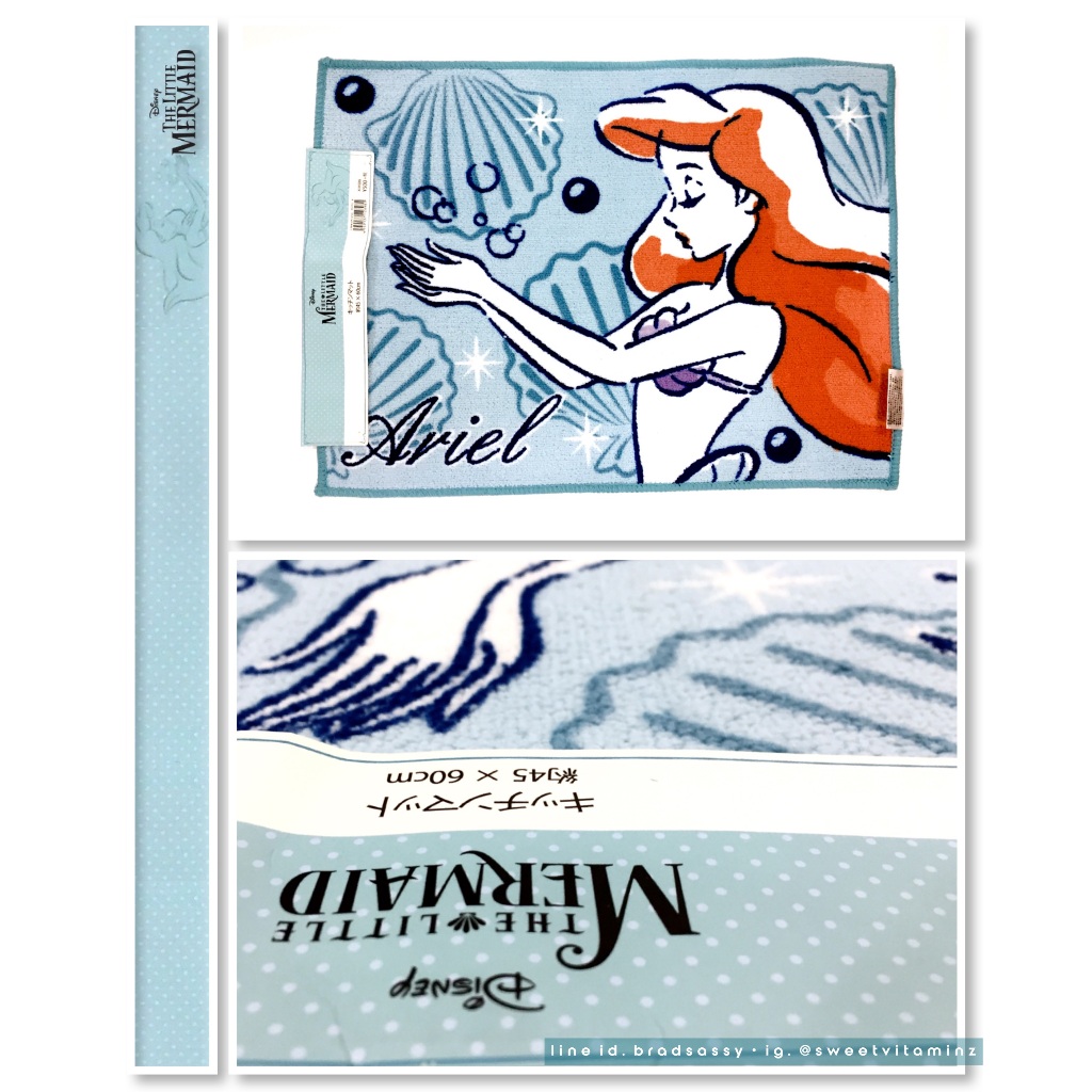 พรมเช็ดเท้า ลาย Little Mermaid (Arial) ขนาด 45 x 60 cm สีสวยหวาน ลายน่ารักมากๆคะ สินค้าใหม่ ของแท้ น