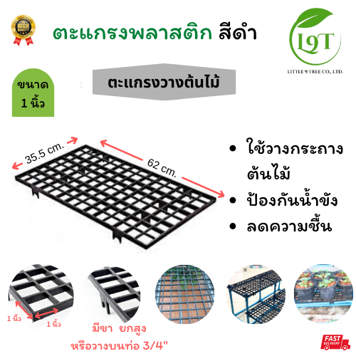 ตะแกรงพลาสติก 1 นิ้ว ตะแกรงวางต้นไม้ L9T Littlt TREE Factory
