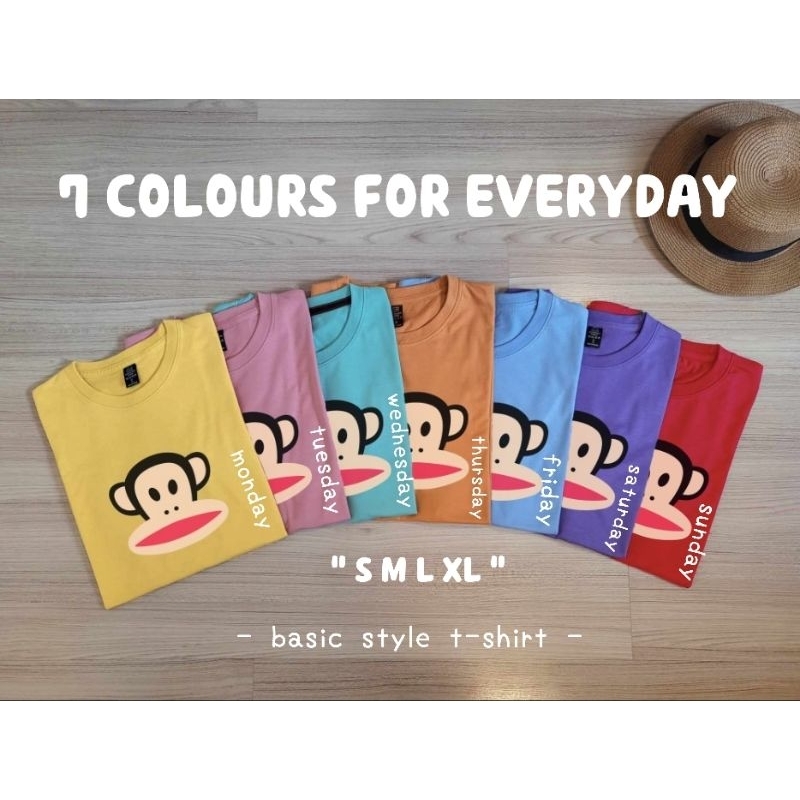 🪴 PUREFLORAL🪴 BASIC TEE EVERYDAY LOOK เสื้อคอกลม สุดคลาสิค มีให้เลือก7สี7วันไปเลยคร้า SMLXL