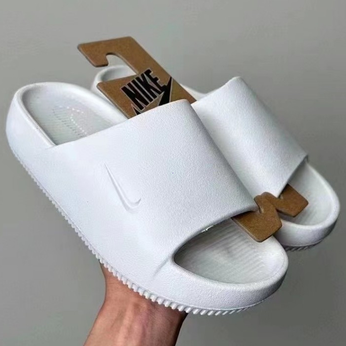 Nike Calm Slide รองเท้าแตะผู้ชาย มีขาว School ไนกี้ของแท้ 100% หน้าเท้ากว้าง รองเท้าวัยรุ่น