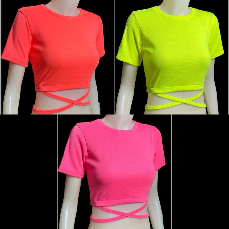 Sns60 เสื้อพันเอว ผ้าร่อง1x4นิ่ม 30”-36”ยาว14.5”