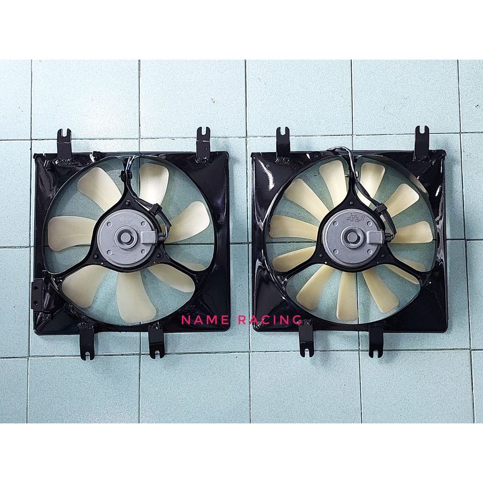 พัดลม eg ek พัดลมหม้อน้ำ civic eg ek โครงเหล็ก11ใบ และ 7 ใบแรงขึ่นกว่าเดิมโครงเหล็กดำเงา HONDA civic