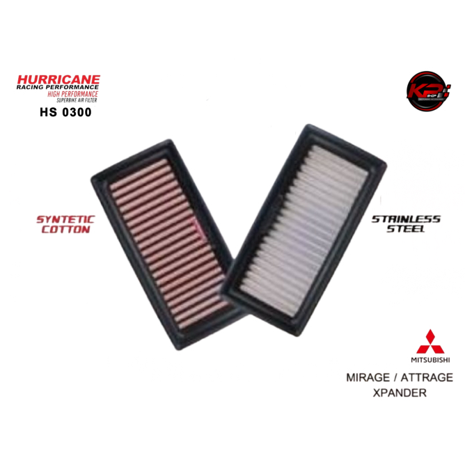 กรองอากาศ HURRICANE FOR MITSUBISHI ATTRAGE