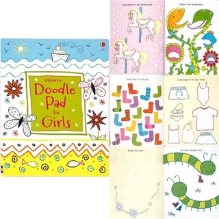 Usborne หนังสือกิจกรรม Activity book Doodle book ฝึกวาดรูป โยงเส้น จับคู่ภาพ ระบายสี