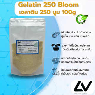 Gelatin 250 Bloom (China) : เจลาติน 250 บูม (จีน) 100g