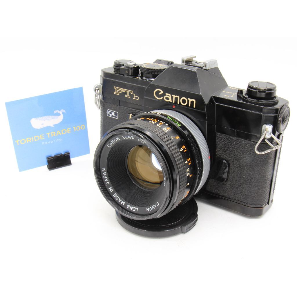 กล้องฟิล์ม Canon FTb-n Black 35 มม. SLR พร้อม FD 50 มม. F/1.8 S.C. จากญี่ปุ่น
