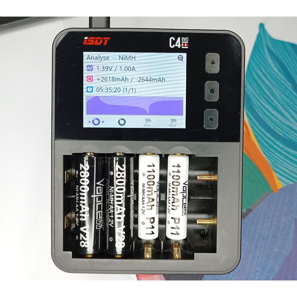 2 ก้อน ถ่านชาร์จ AA Vapcell V28 1.2V Ni-MH 2800mAh ความจุสูง พร้อมให้ทดสอบ รูปที่ 2
