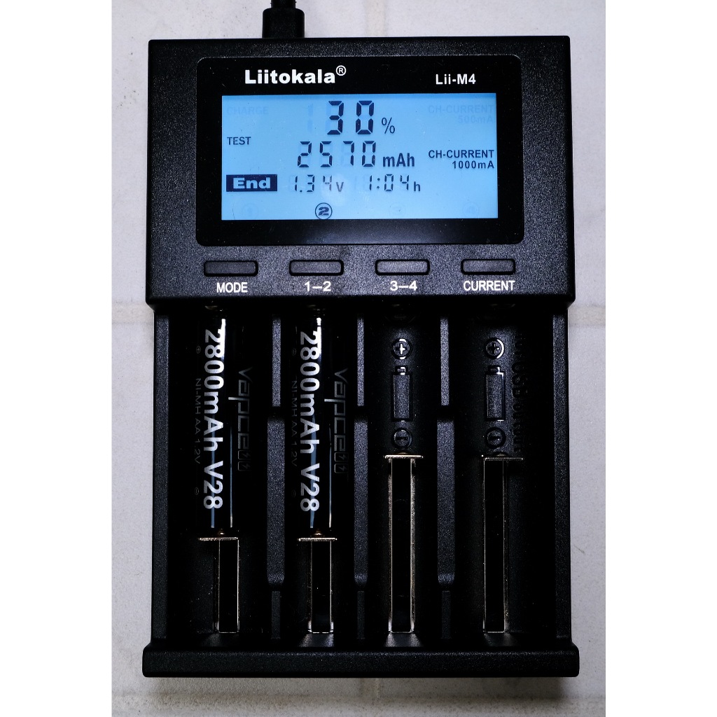 2 ก้อน ถ่านชาร์จ AA Vapcell V28 1.2V Ni-MH 2800mAh ความจุสูง พร้อมให้ทดสอบ รูปที่ 4