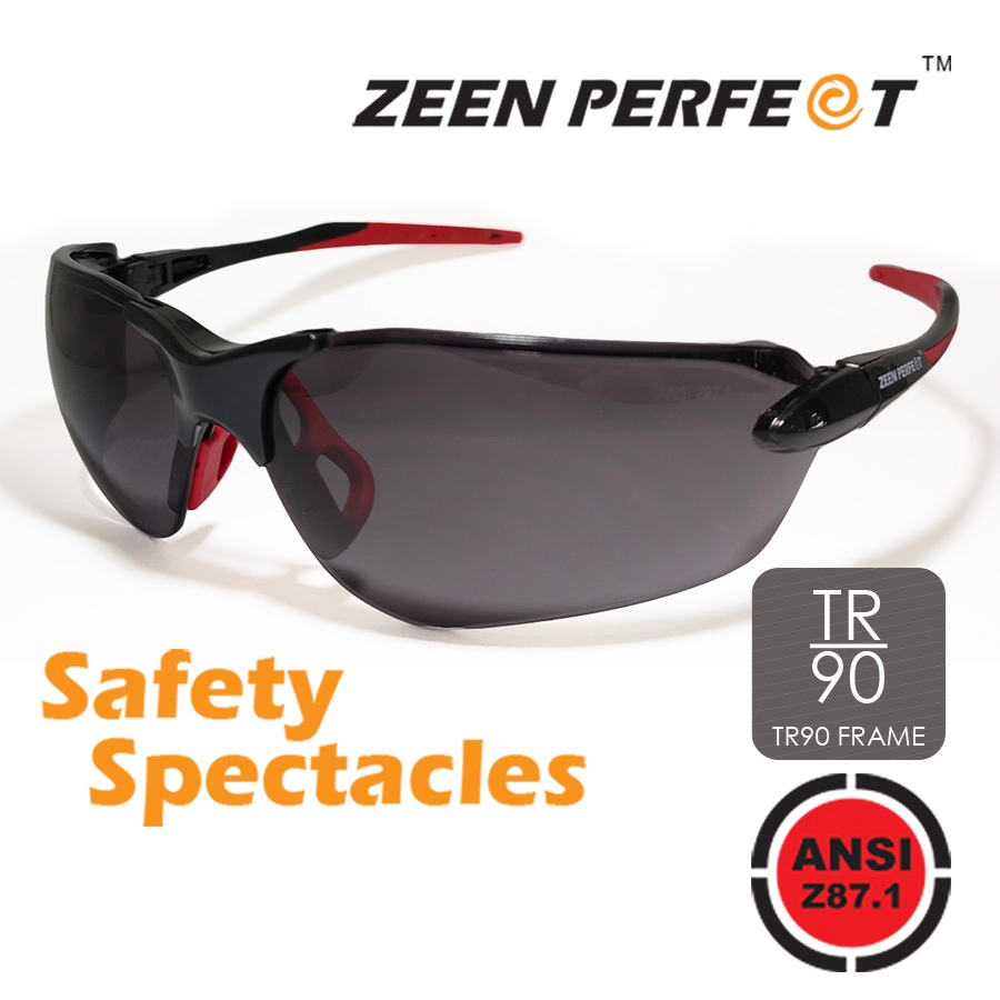 แว่นตา Safety Sport รุ่น SG591 ZEEN PERFECT ขาแว่นปรับองศาได้ พร้อมจมูกยางกันลื่้น