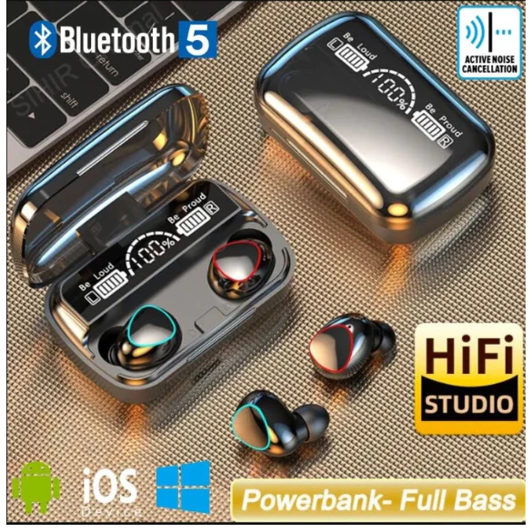 M10 TWS หูฟัง Bluetooth 5.1 สเตอริโอ แยกเสียงซ้าย/ขวา thumbnail 3