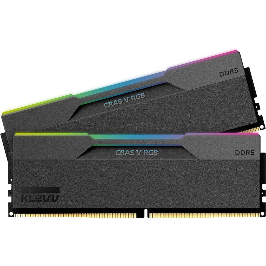 48GB (24GBx2) DDR5 6000MHz RAM (แรมพีซี) KLEVV CRAS V RGB GAMING OC MEMORY (KD5KGUD80-60A300G)