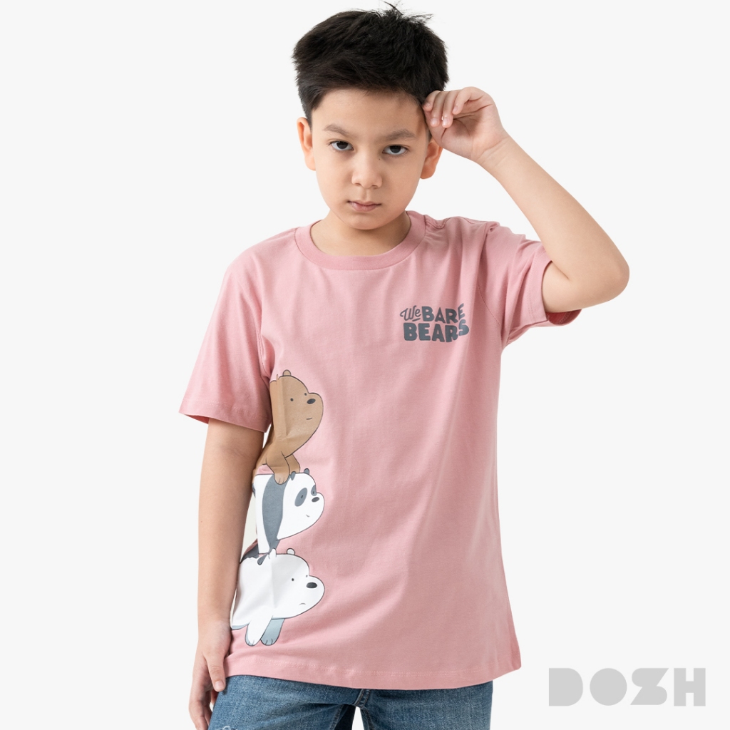 DOSH KID'S T-SHIRTS WE BARE BEARS เสื้อยืดคอกลมเด็ก FBTK210904-PI1 (8-12)