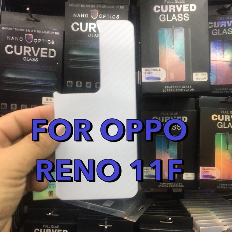 ฟิล์มหลังกันรอยลายเคฟล่า รุ่น OPPO RENO 11F(5G) !ตรงรุ่น! เคฟล่ากันรอยขีดข่วน ป้องกันหลังเครื่อง สินค้าพร้อมส่งในไทย