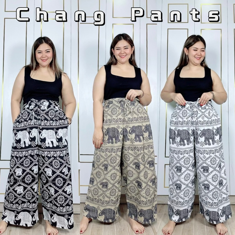 กางเกงช้าง สาวอวบ เอว34-46นิ้ว
