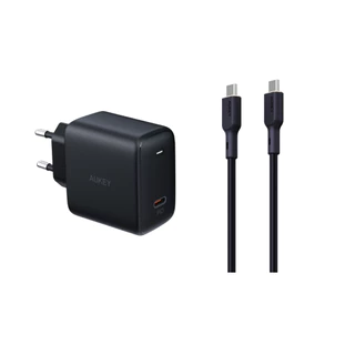 [ชุดชาร์จเร็วสำหรับซัมซุง] AUKEY หัวชาร์จเร็ว 45W 30W 25W PD + สายชาร์จ 140W CB-GCC241 สำหรับ Samsung Galaxy S25