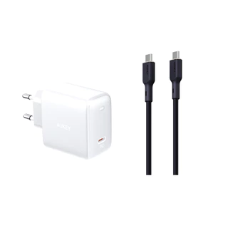 [ชุดชาร์จเร็วสำหรับซัมซุง] AUKEY หัวชาร์จเร็ว 45W 30W 25W PD + สายชาร์จ 140W CB-GCC241 สำหรับ Samsung Galaxy S25