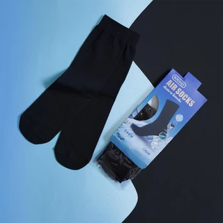 Socksy ถุงเท้าแอนตี้แบคทีเรีย AIR+ เนื้อผ้าเย็น กันกลิ่นอับ ระบายอากาศดี ใส่ทำงาน นุ่มสบาย ฟรีไซส์