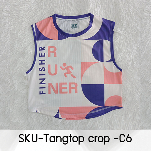 BAYZA เสื้อวิ่งแบบครึ่งตัวผู้หญิง สำหรับวิ่ง เสื้อวิ่ง มาราธอน เนื้อผ้า Airforw แบบ C6