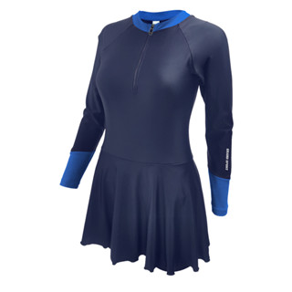 GRAND SPORT ชุดว่ายน้ำหญิงแขนยาว กระโปรงกางเกง (วันพีช) รหัส…