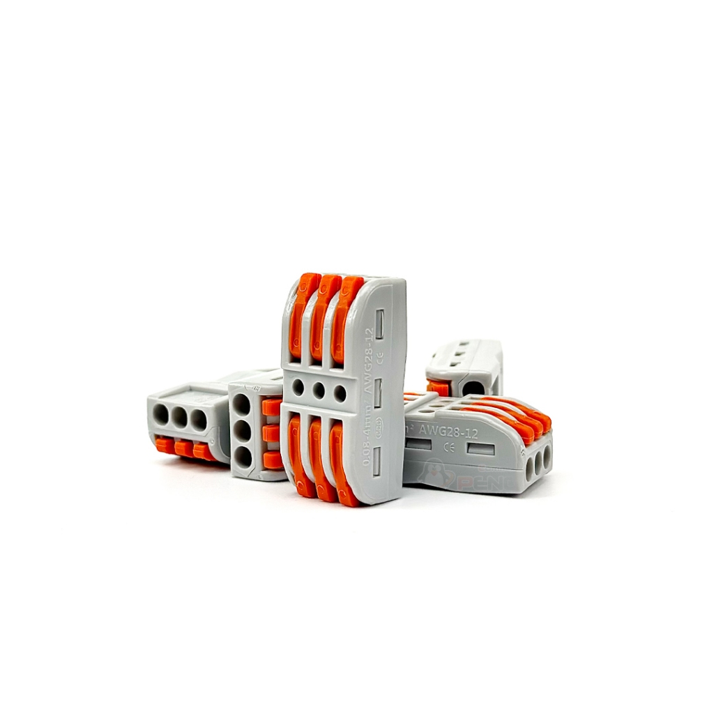 PCT-223 (SPL) Terminal ต่อตรงสายไฟ 3 ช่อง (0.08-4.0 mm²)