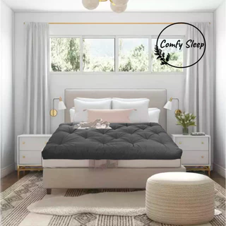Comfy Topper ที่นอนท็อปเปอร์ หนาพิเศษถึง 8 นิ้ว ใยขนห่านเทียม หนานุ่ม นิ่มนอนสบาย หุ้มด้วยผ้า 𝐂𝐨𝐭𝐭𝐨𝐧