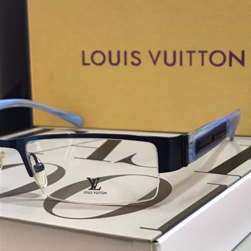 แว่นตา LOUIS VUITTON ทรงเหลี่ยมผืนผ้า เบา ใส่สบาย วัยทำงาน เหมาะสำหรับผู้ชาย สั่งตัดเลนส์ตามค่าสายตา