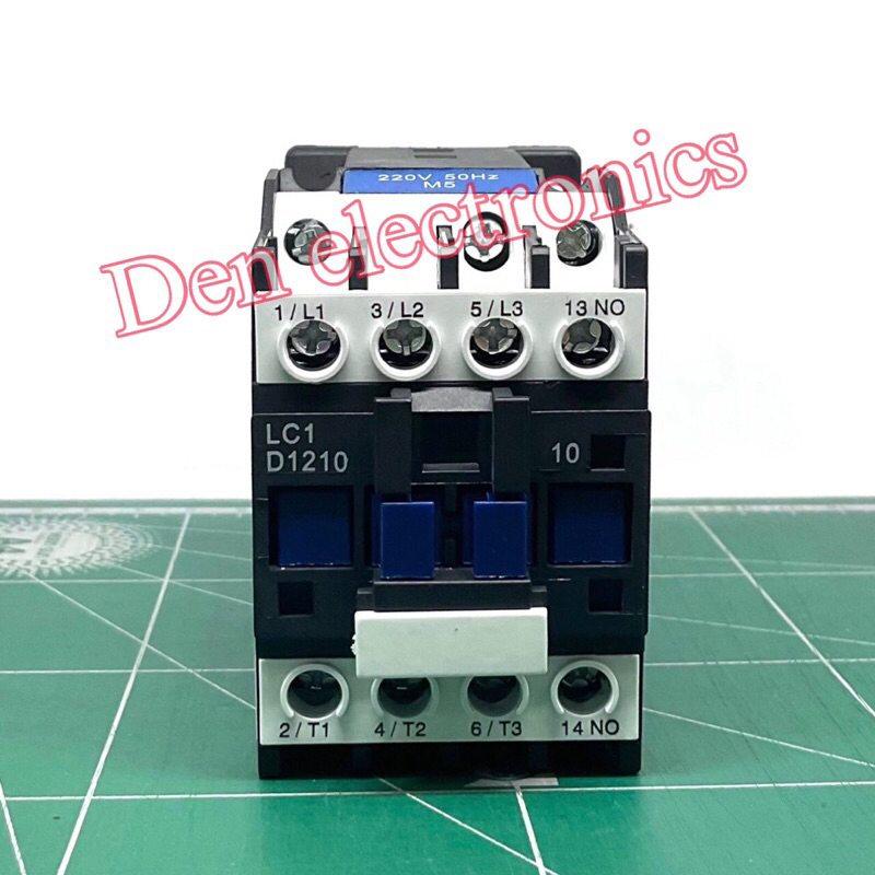 LC1-D1210  lth=25A Ui=690V คอยด์ 220VAC แมกเนติก CJX2-12 CJX21210 LC1D1210 MAGNETIC CONTACTOR พร้อมส