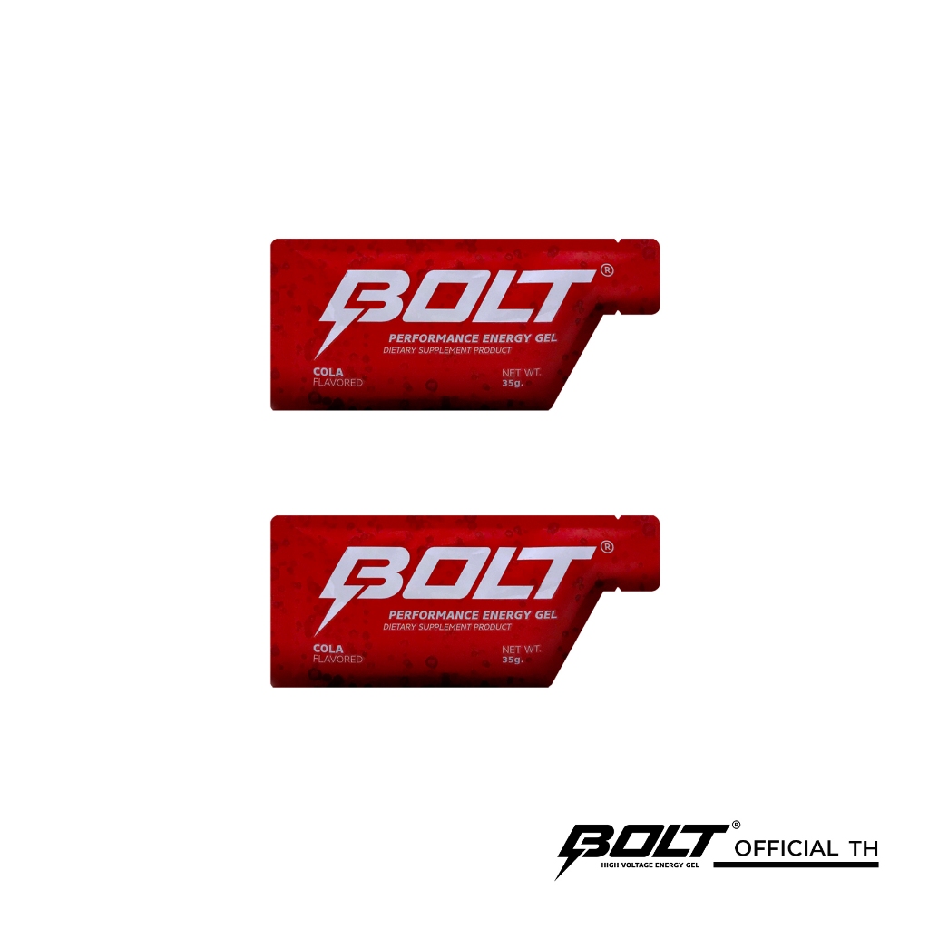BOLT ENERGY GEL COLA เจลให้พลังงาน รสโคล่า (เซต 2ซอง) **BBF 28/01/2028**