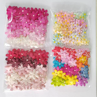 [100 ดอก] ดอกไม้กระดาษ (ตู่ด้าย) ดอกไม้ประดิษฐ์ ไม่มีก้าน ชุดคละสี Artificial Paper Flower 16-20 mm