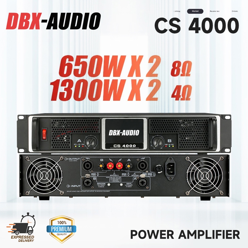DBX-AUDIO CS4000เพาเวอร์แอมป์,แอมป์ขยายเสียง,2 ช่อง,8โอห์ม,650wวัตต์,แอมขยายเสียง,พาวเวอร์แอมป์,เพราเวอร์แอมป์กลางแจ้ง