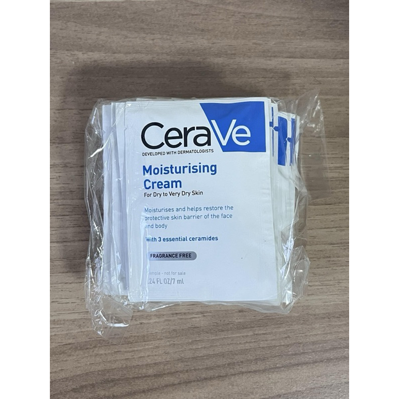 💥แพคเก็จใหม่ล่าสุด💥Cerave Moisturising Cream 7ml. **แบ่งขายแพค5ซอง/10ซอง***