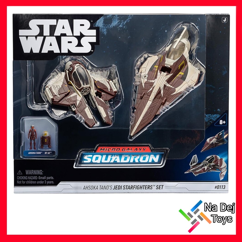 Jazwares Micro Galaxy Squadron Star Wars Ahsoka Tano 's Starsfighter 2-Pack set แจ๊ซแวร์ สตาร์วอร์ส ยาน อาโซก้า ทาโน่
